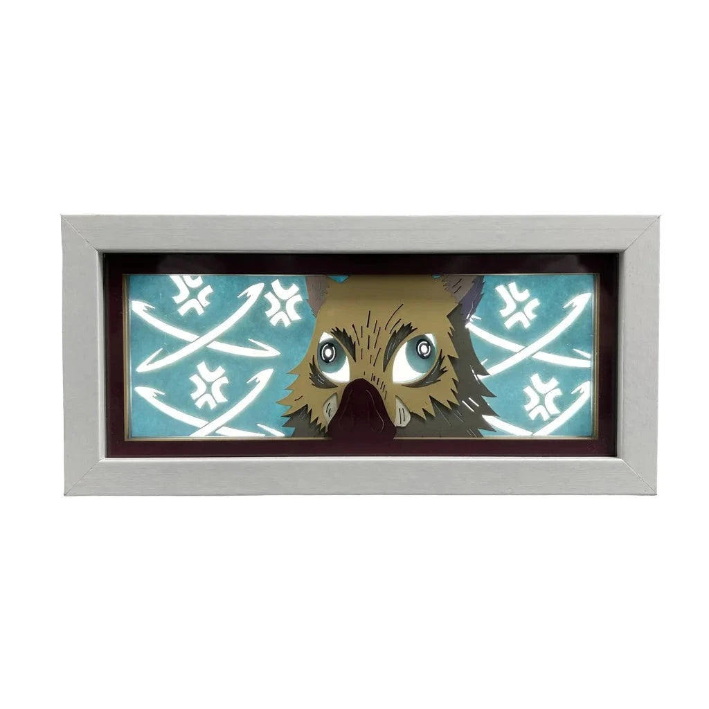 Inosuke Demon Slayer Anime 3D Photo Frame Light