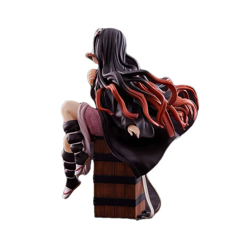 Anime Demon Slayer Kamado Nezuko Sitting Model Figure 15CM