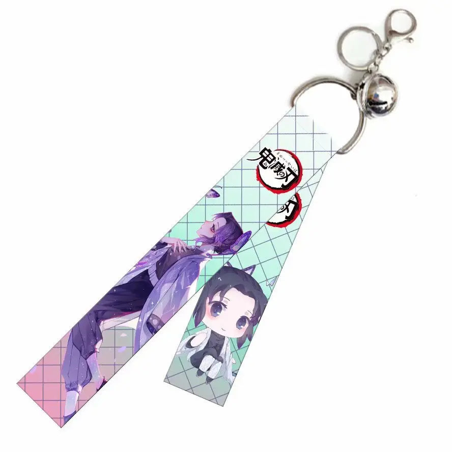 Shinobu Anime Demon Slayer Ribbon Keychain