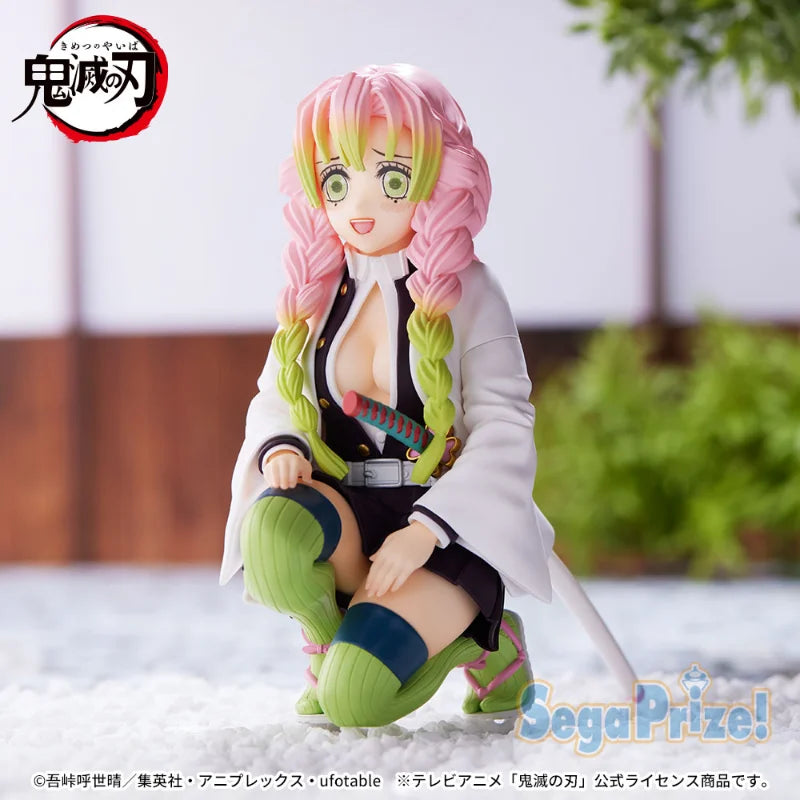 Demon Slayer Kanroji Mitsuri Squatting Anime Figure SEGA