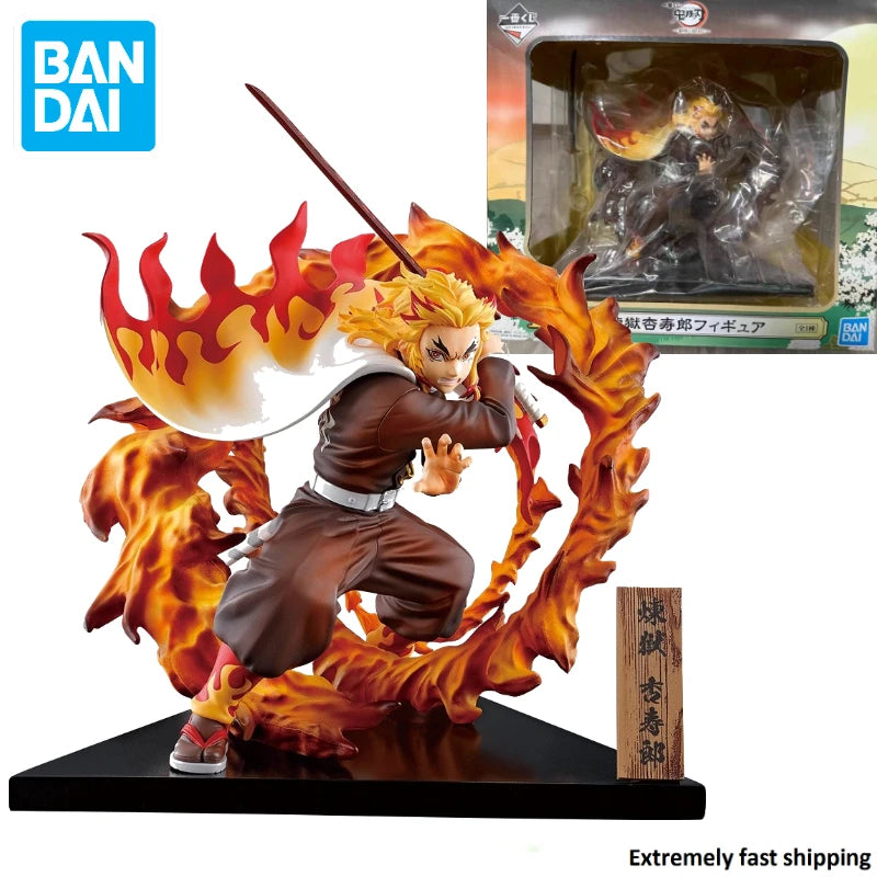 Demon Slayer Hold on To The Blade of Dawn Rengoku Kyoujuro Figure Anime Model BANDAI