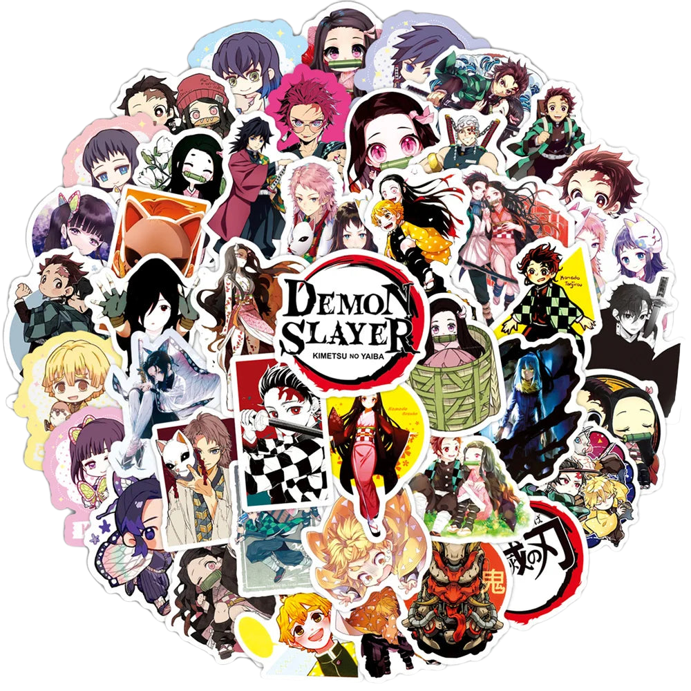 Demon Slayer Assorted Mini Sticker Pack 10/30/50pcs