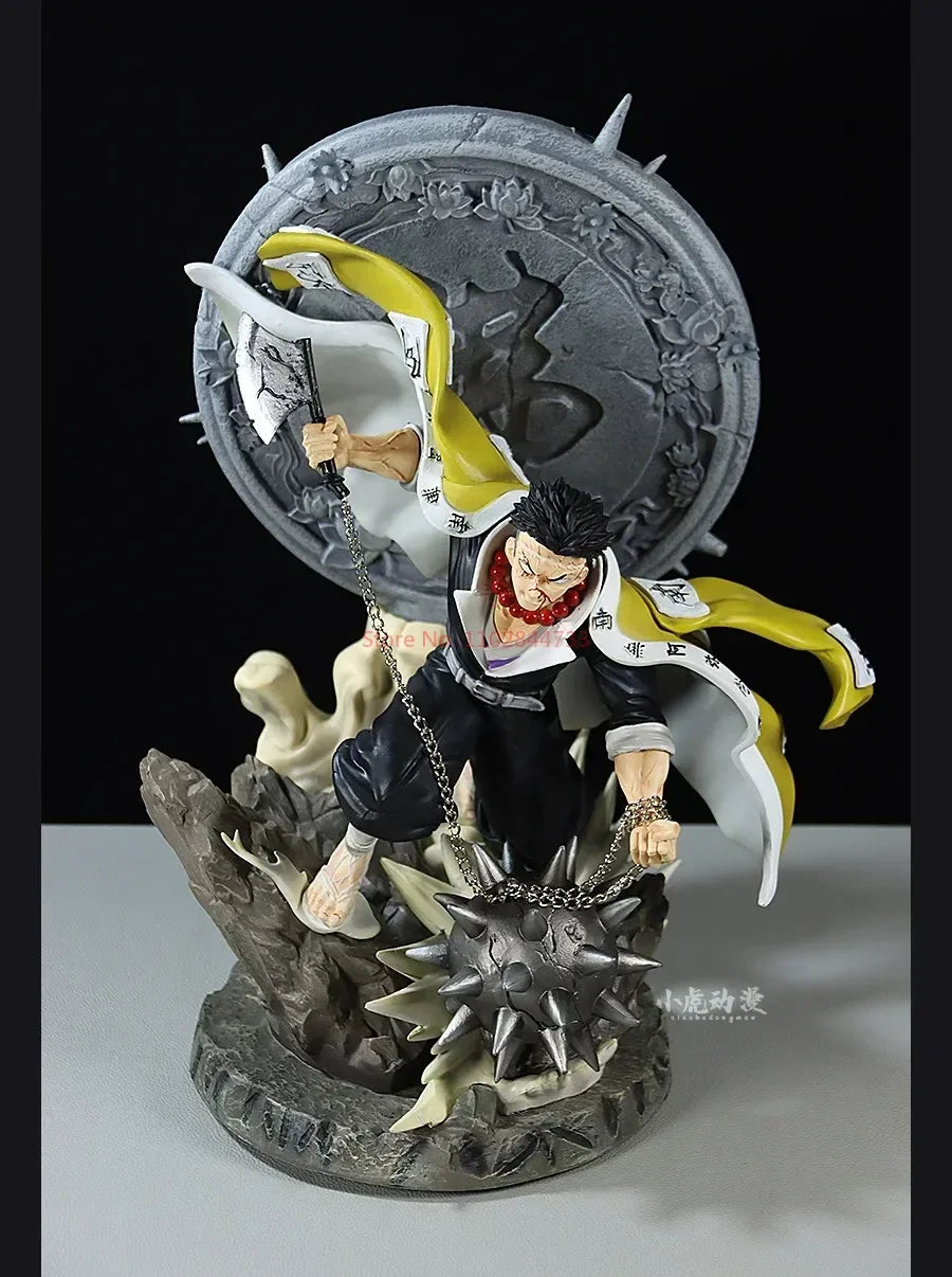 41CM Statue Demon Slayer Figures Himejima Gyoumei Figures Led Model BANDAI