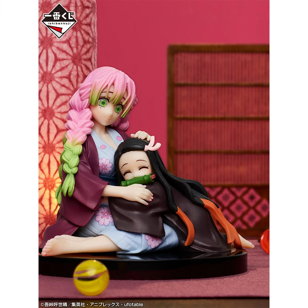 Kanroji Mitsuri ＆ Kamado Nezuko NEW Demon Slayer Anime Figure BANDAI