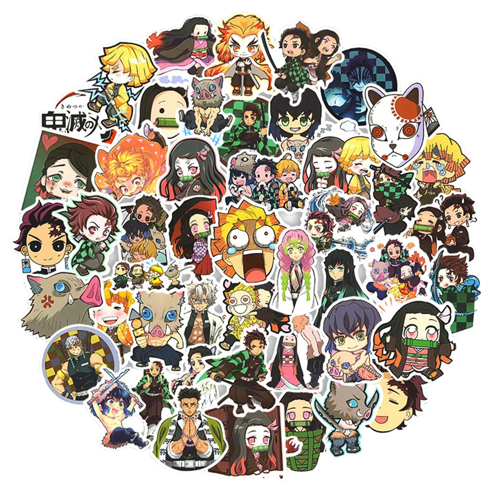 Demon Slayer Assorted Mini Sticker Pack 2 10/30/50pcs