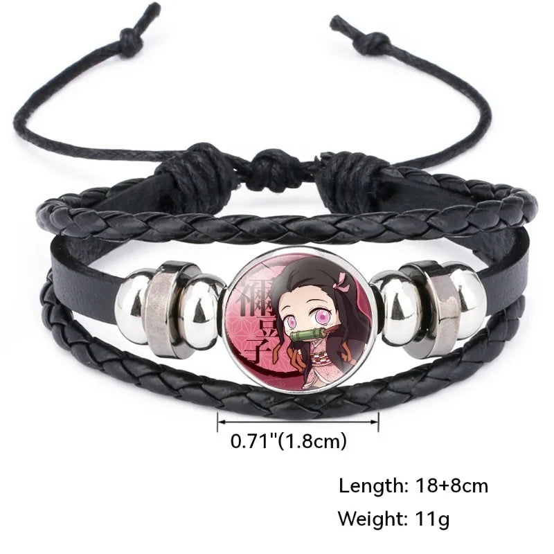 Demon Slayer Leather Bracelet