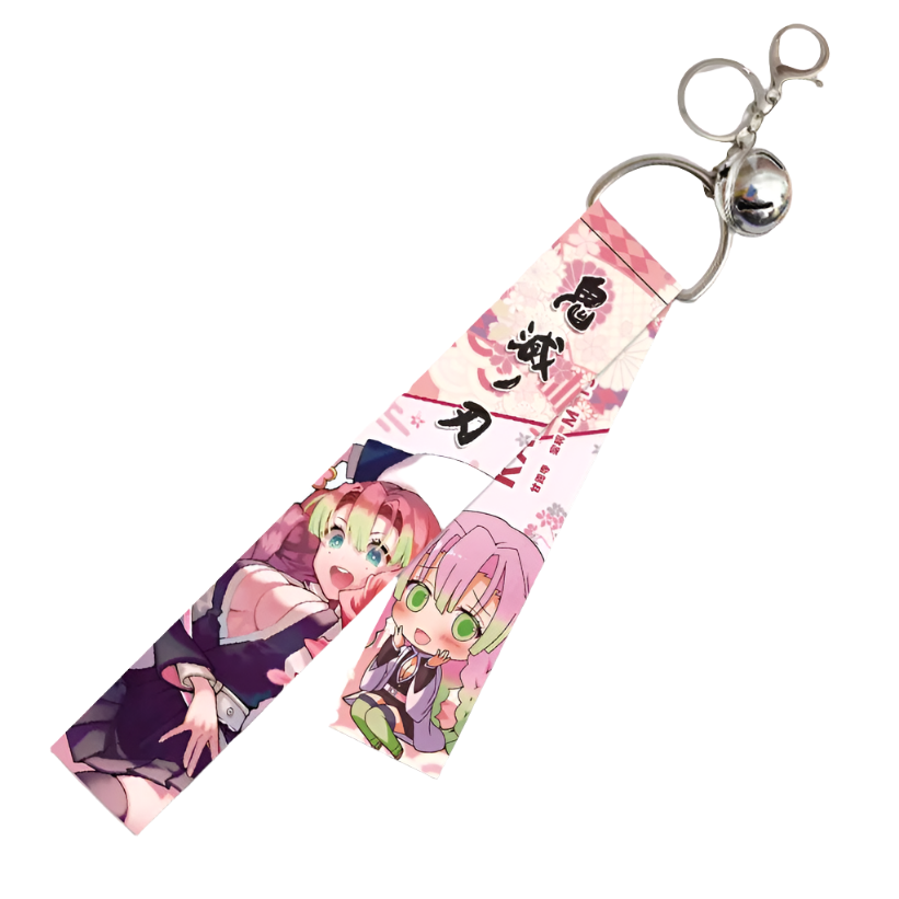 Mitsuri Anime Demon Slayer Ribbon Keychain