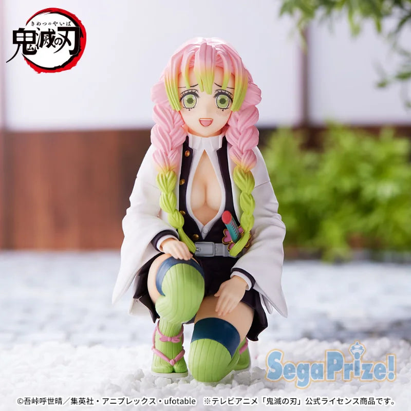 Demon Slayer Kanroji Mitsuri Squatting Anime Figure SEGA