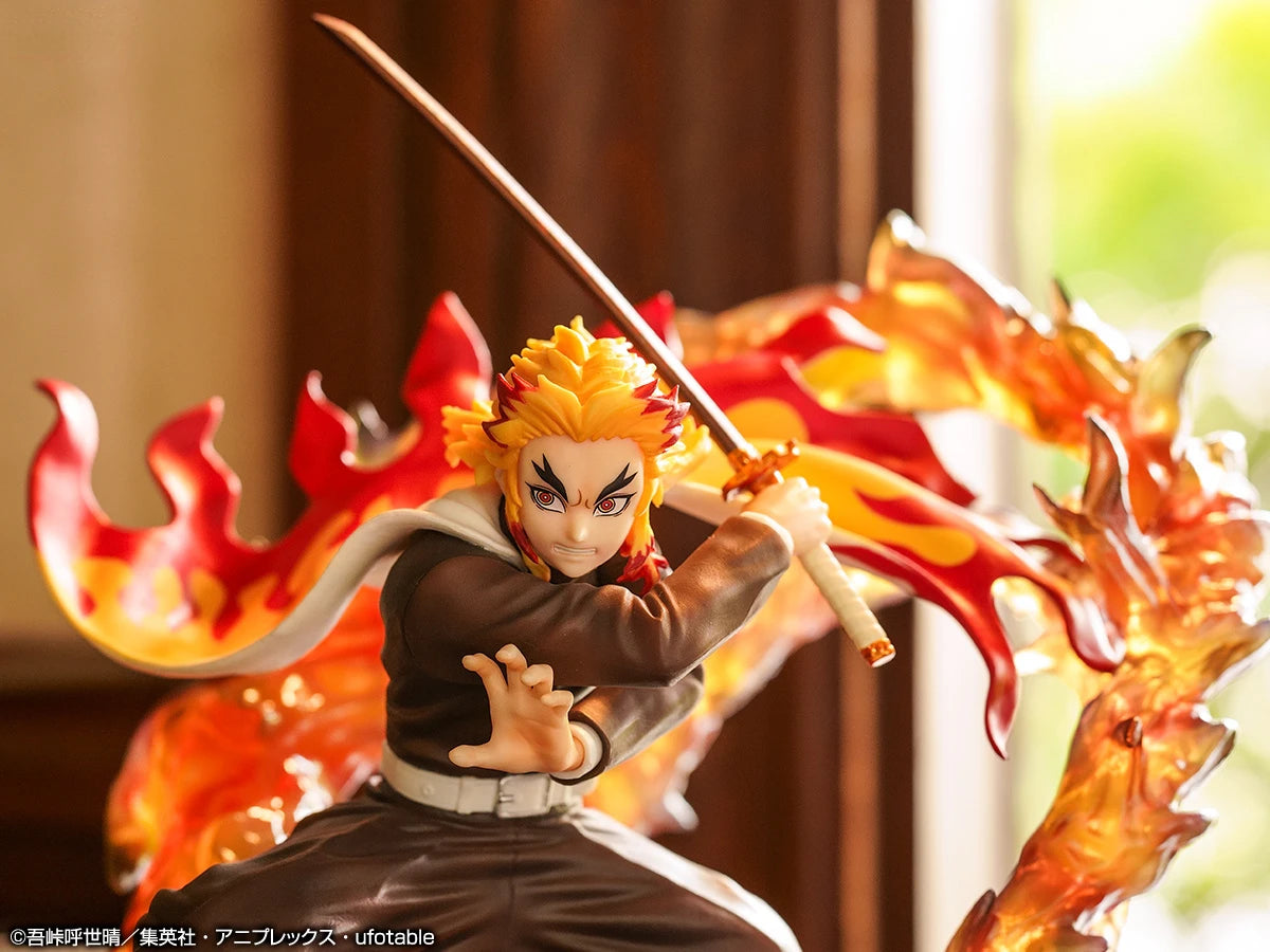 Demon Slayer Hold on To The Blade of Dawn Rengoku Kyoujuro Figure Anime Model BANDAI