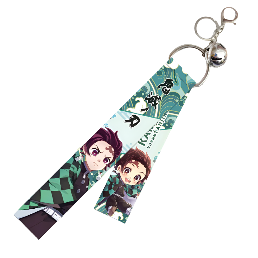 Tanjiro Anime Demon Slayer Ribbon Keychain