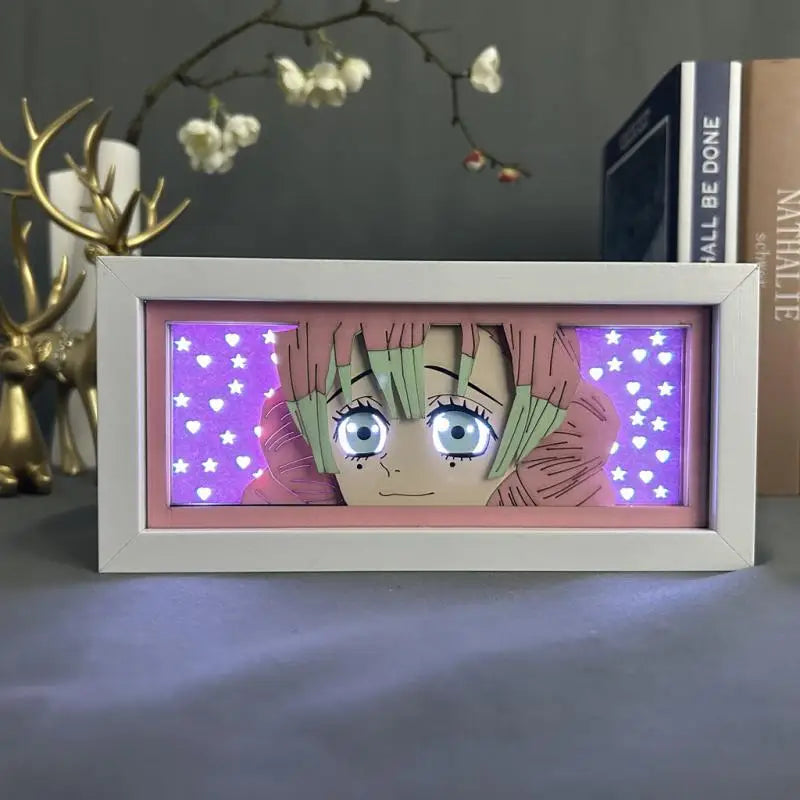 Mitsuri Demon Slayer Anime 3D Photo Frame Light