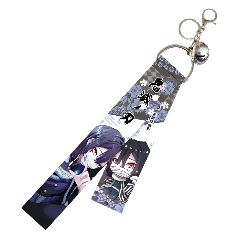 Iguro Anime Demon Slayer Ribbon Keychain