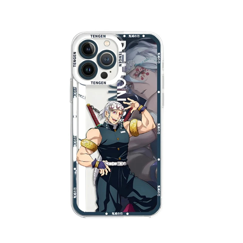 Tengen Uzui Demon Slayer Case For iPhone Transparent Soft Silicone Back Cover