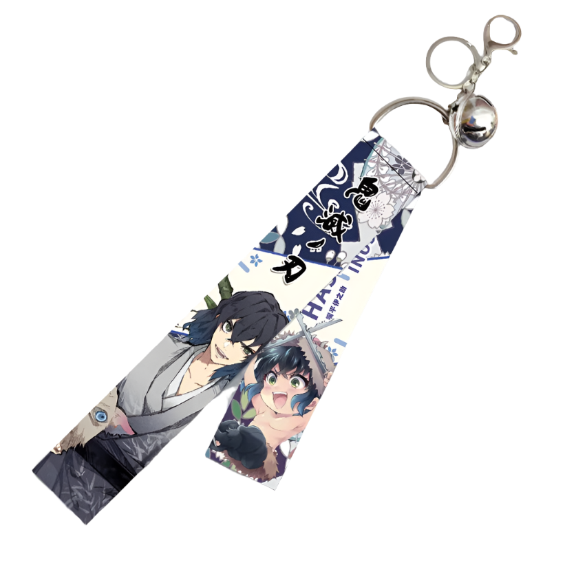 Inosuke Anime Demon Slayer Ribbon Keychain